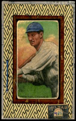 Picture, Helmar Brewing, T206-Helmar Card # 488, Heinie Zimmerman, Check swing, Chicago Cubs